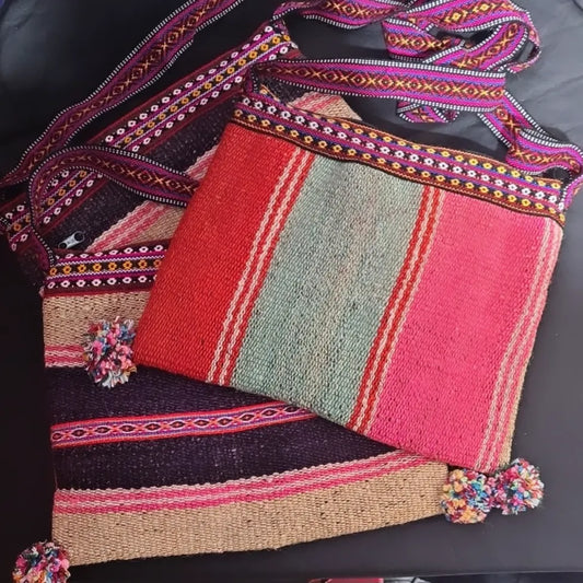 Envelope hand loomed bags